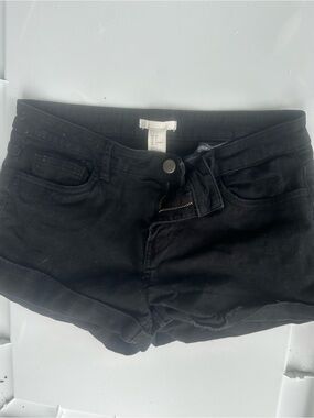 H&M Black Denim Jean Shorts